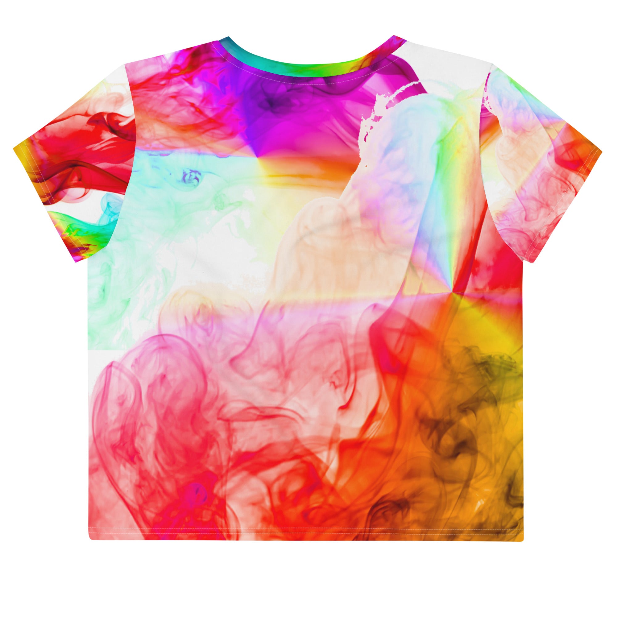 Sleeveless Gym Crop Tee. Yoga Crop Top. Activewear and Streetwear. Colorfall by WickedYo.